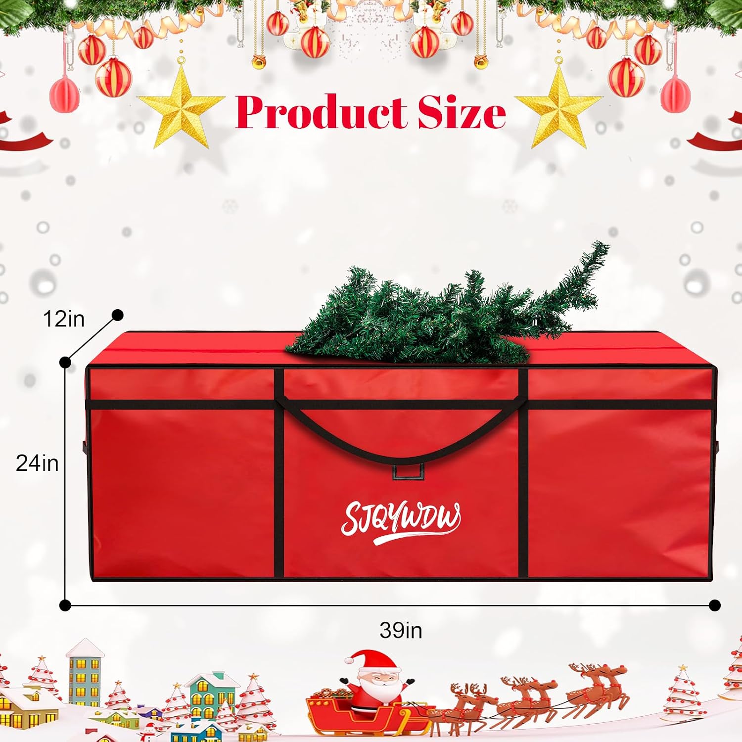 Small Christmas Tree Storage Bag 4Ft/5Ft Heavy Duty Reusable