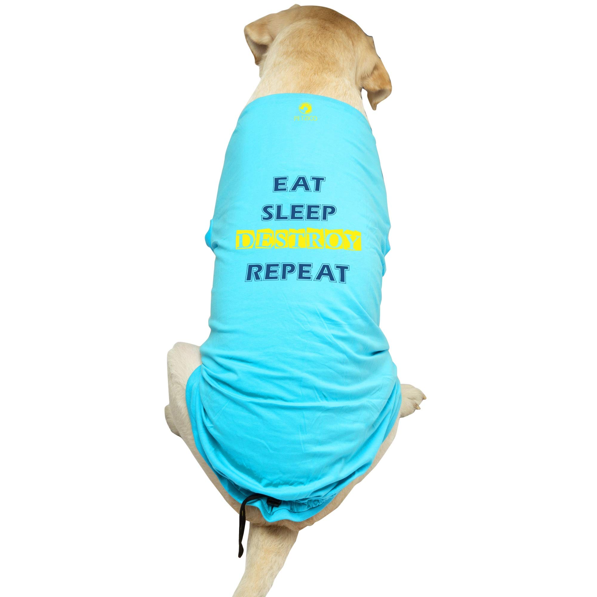 Personality Defining Dog T Shirts by PetZico for Medium Dogs (Beagles, Indie Breed) Summer Dog Clothes Dogs Cotton T-Shirt Unisex (Male and Female pet Dogs) Sky Blue (B08XPL9248) Amazon Price History, Amazon Price Tracker