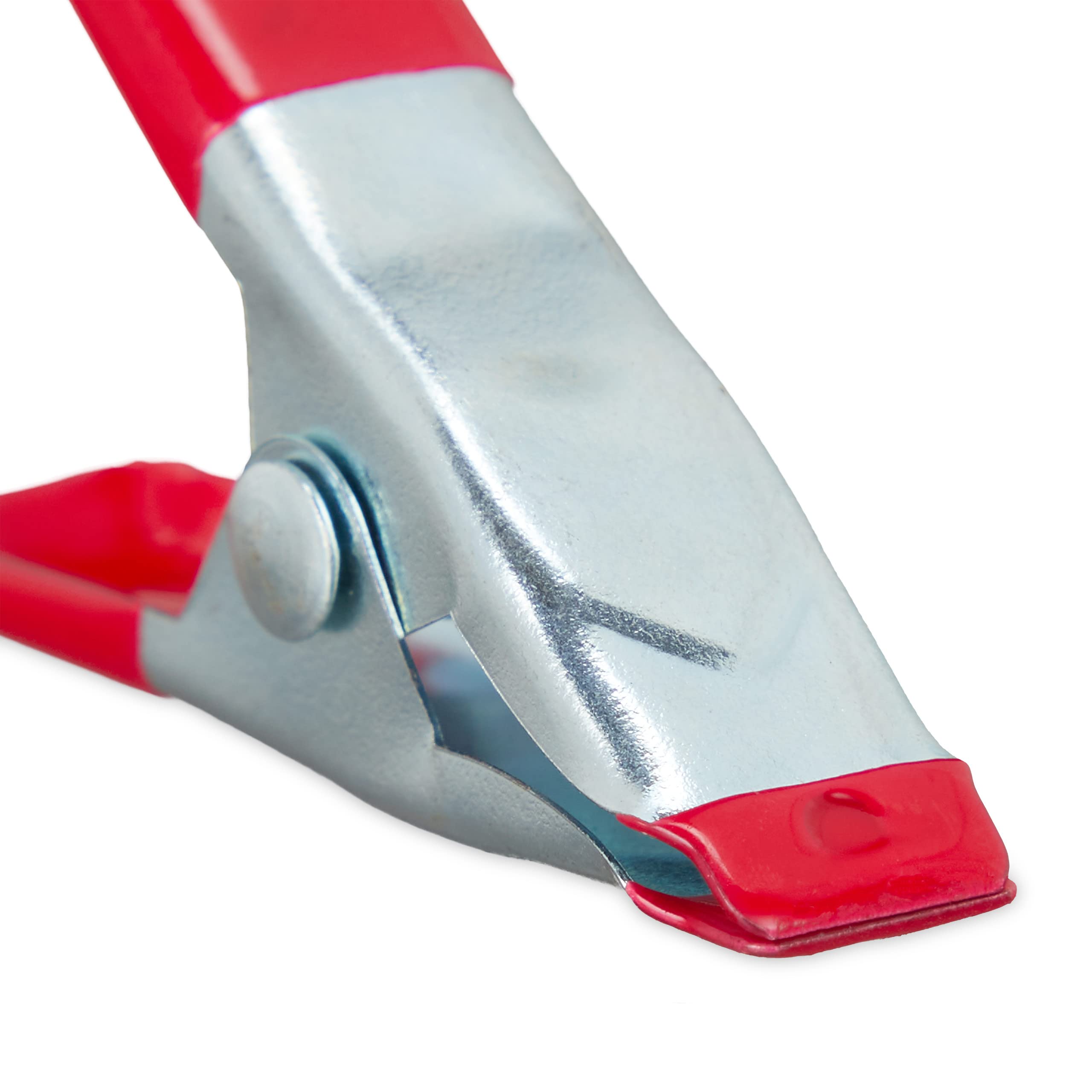Relaxdays Maxi Set da 36 Morsetti a Molla, 20mm, Pinze per DIY, Fai da Te, Falegnami, Metallo, Mollette Piccole, Rosso