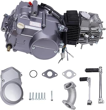 140CC Dirt Bike Engine 4 Stroke, Bicycle Engine kit For Pit Dirt Bike SSR Apollo Coolster XR50 ATC70 ST90K1 CS90, 4-Speed Manual Clutch, Kick Starter Manual Clutch Motor