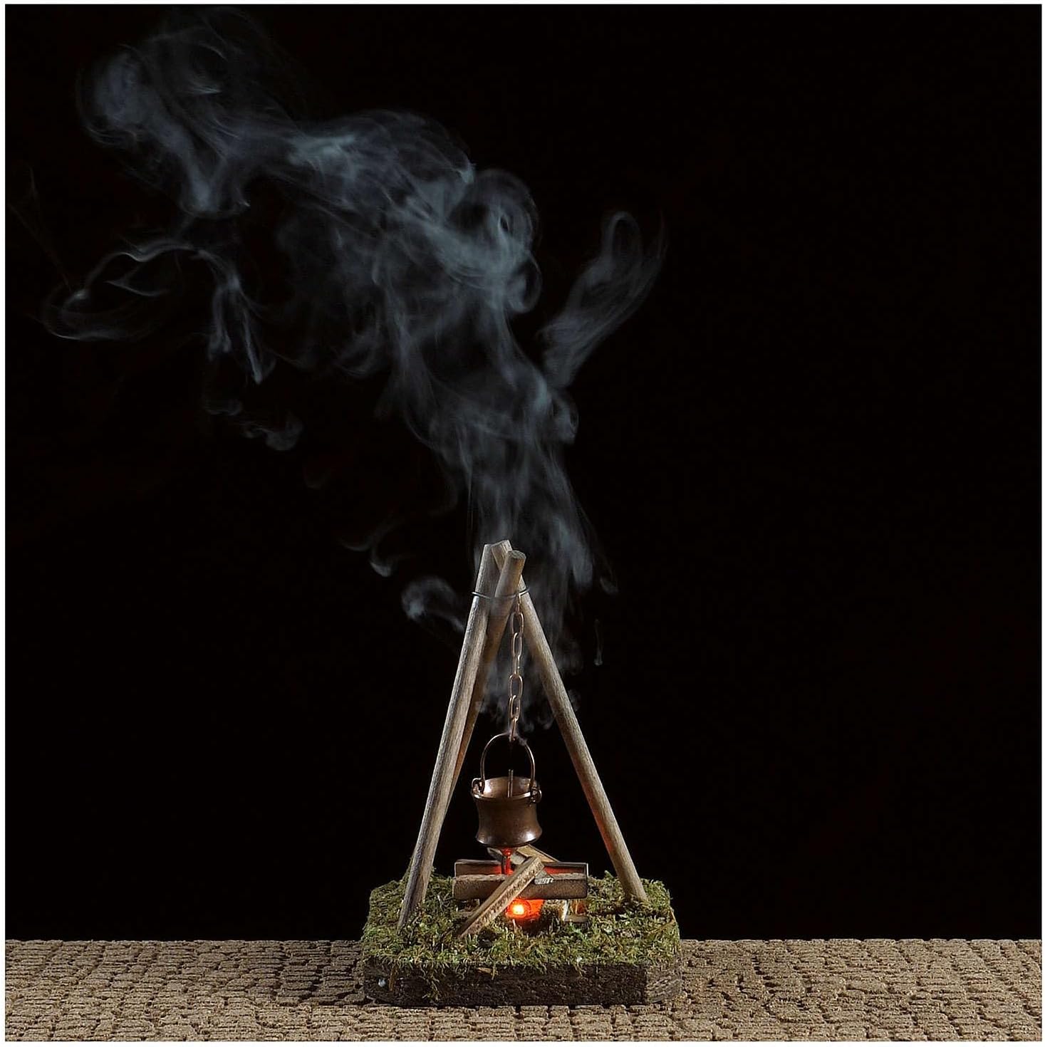 Nativity Scene Setting 10x10x10 cm Pot on Campfire 4,5 V