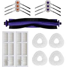 SaferCCTV Accessories Kit Compatible with Narwal Freo J3 Robot Vacuum Cleaner, 1 Main Brush, 2 Hepa Filter, 4 Mop Pads, 6 Side Brush