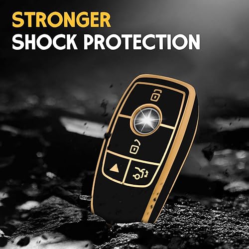 Miniatura 4 de Funda para llavero de automóvil de Mercedes Benz, con protección de TPU suave, compatible con Mercedes Benz CLS CLA GLA AMG A C E S G GLC GLE GLS M