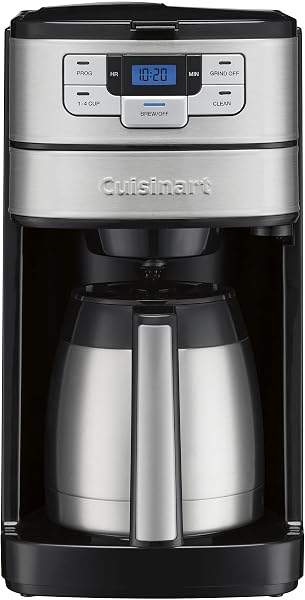 Cuisinart Automatic Grind & Brew 12-Cup Coffee Maker with Blade Grinder, Programmable Coffee Machine Glass Carafe with 1-4 Cup Setting, Brew Pause, Grind-Off Option, DGB-400NAS, Black/Stainless Steel - 5