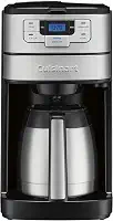 Cuisinart Cafeteira de 10 xícaras de moagem automática DGB-450, preta/prata