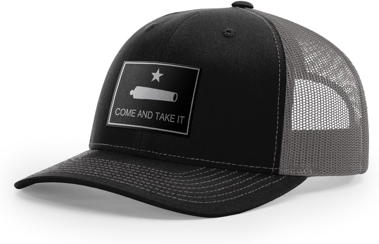 Come and Take It : Cannon (Black Leather), Snapback Hat