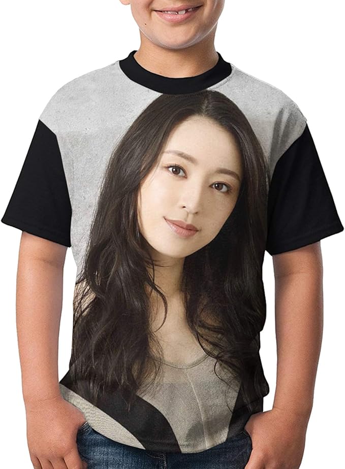 Amazon Co Jp 栗山千明 3 子供服 Tシャツ キッズ 柔らかい 半袖 夏季 カジュアル おしゃれ 男の子 女の子 イベント 服 薄手 通気性 アニメ かわいい プリント Tシャツ ファッション