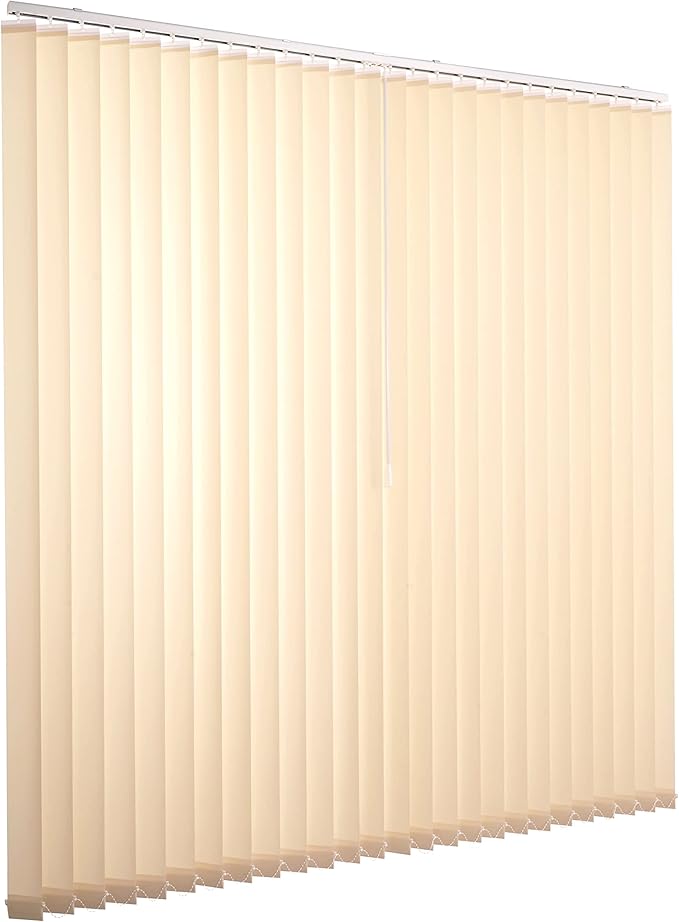 Ventanara® Lamellenvorhang beige Vertikaljalousie 89mm inklusive Montagematerial 200 x 250 cm