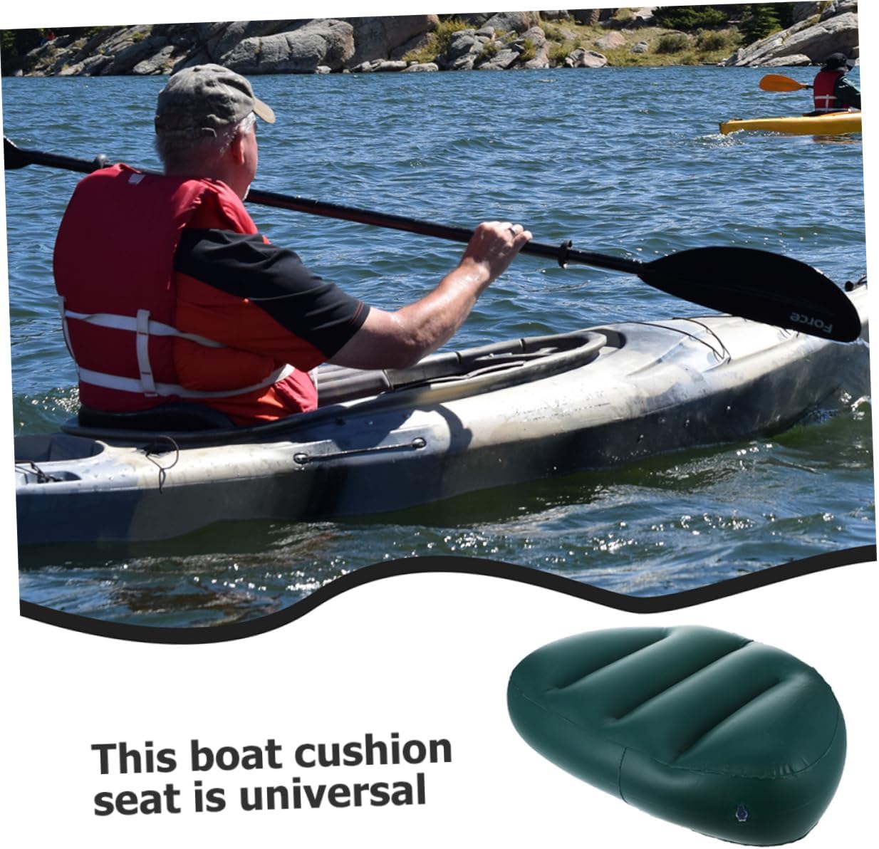 YARNOW 9pcs Inflatable Couch for Camping Paddle Board Kayak Seat Pad Boat Accessories PVC Material Ergonomic Design Easy to Inflate