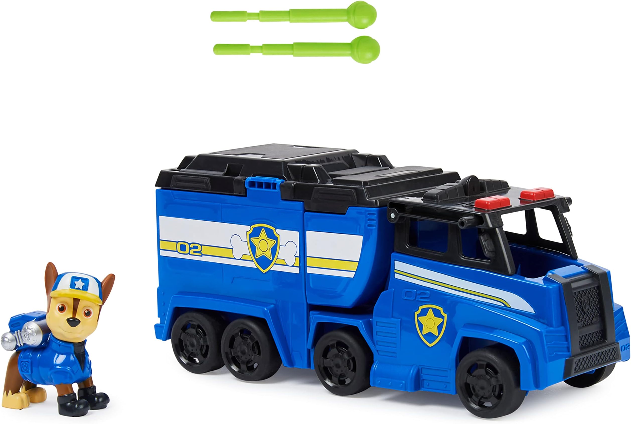 Paw Patrol Big Truck Pup’s Chase Transforming Toy Truck with Collectable Action Figure|Vehicle Set with a Launch Rescue Projectile|Roleplay Toy for Kids 3+|Activity Set|Birthday Gifts|Made in India
