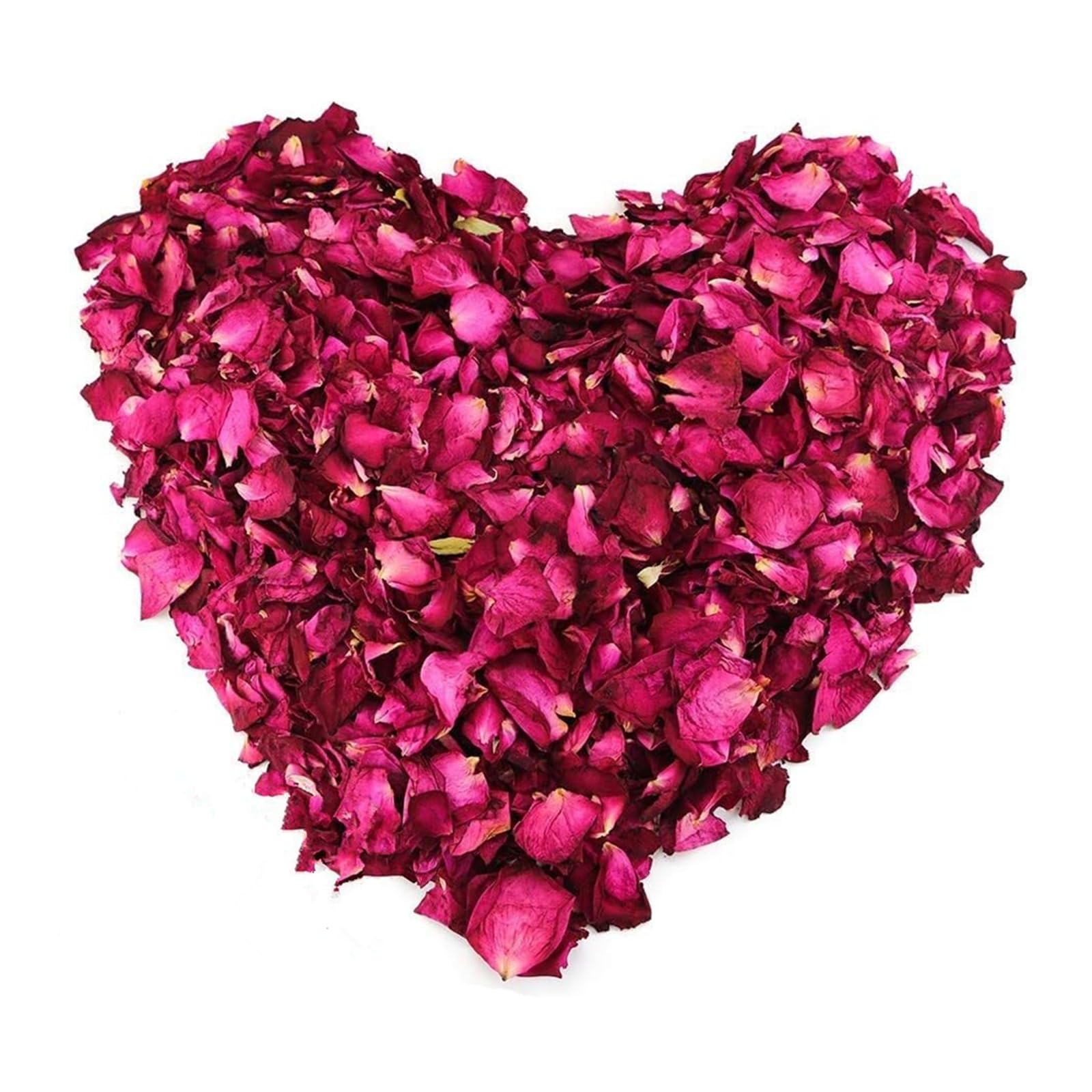 FINEVERNEK 1 Litro Confeti de Pétalos, Pétalos de Rosa Secos Naturales, Pétalos de Rosa Roja para Boda, SPA, Baño, Pies, Manualidades, Petalos de Rosa Naturales Boda