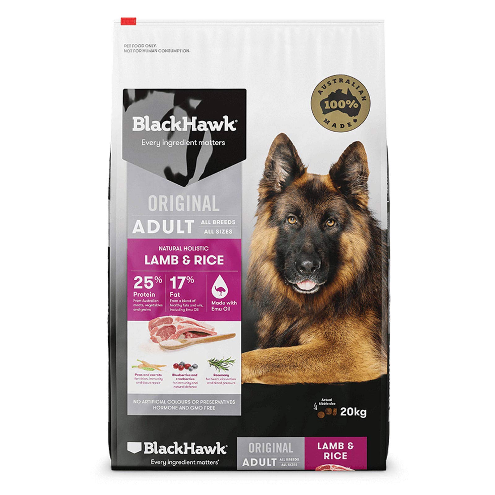 black hawk kangaroo dog food
