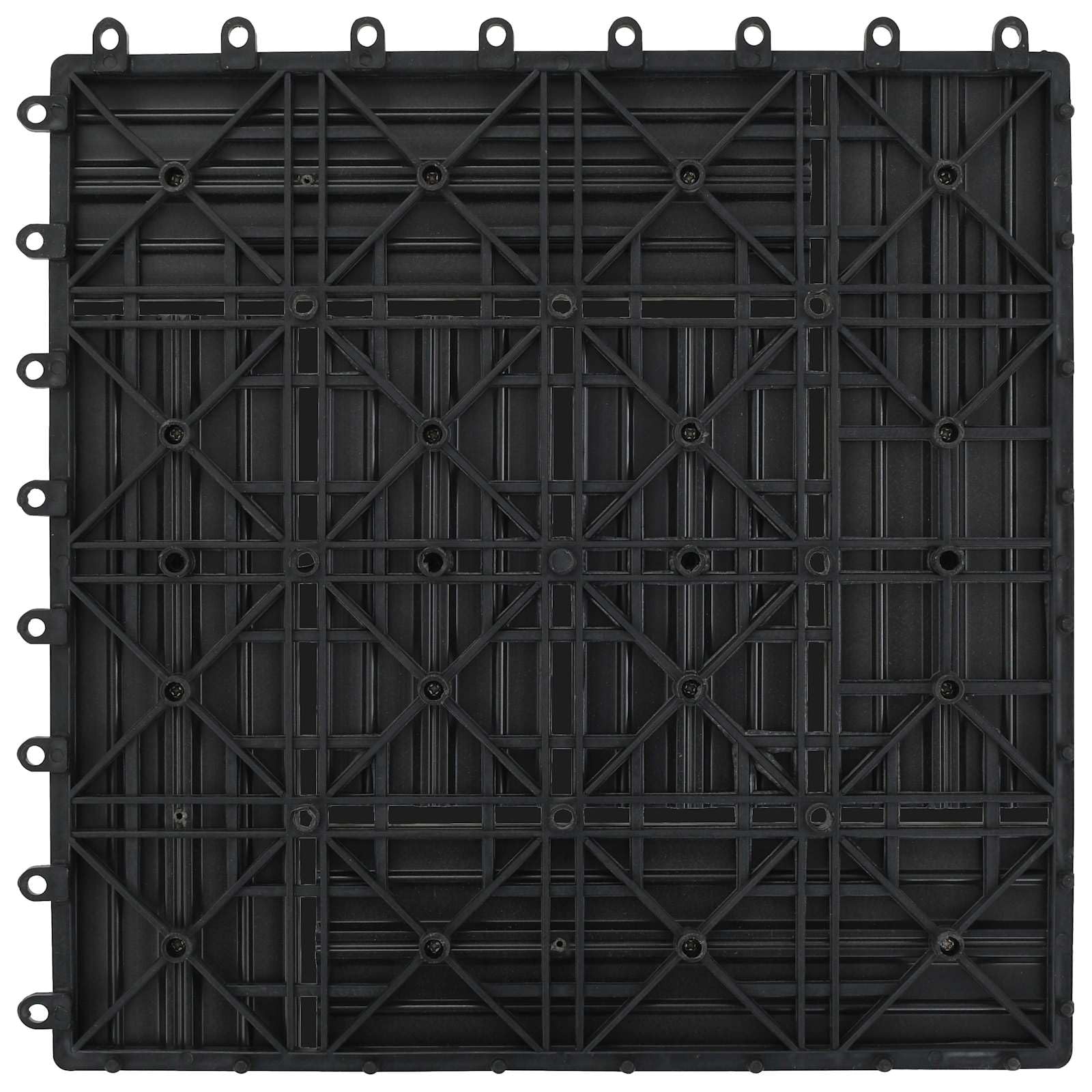 Generisch Terrassenfliese 11 STK. Grau 30 x 30 cm WPC,Haushaltsbedarf,8.67 kg-42046661
