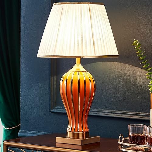 Miniatura 6 de Desk Lamp Reading Light Chinese Ceramic Table Lamp Living Room Decoration Retro Decor Desktop Lamp Bedroom Bed Warm Light Lamp Study Office Eye