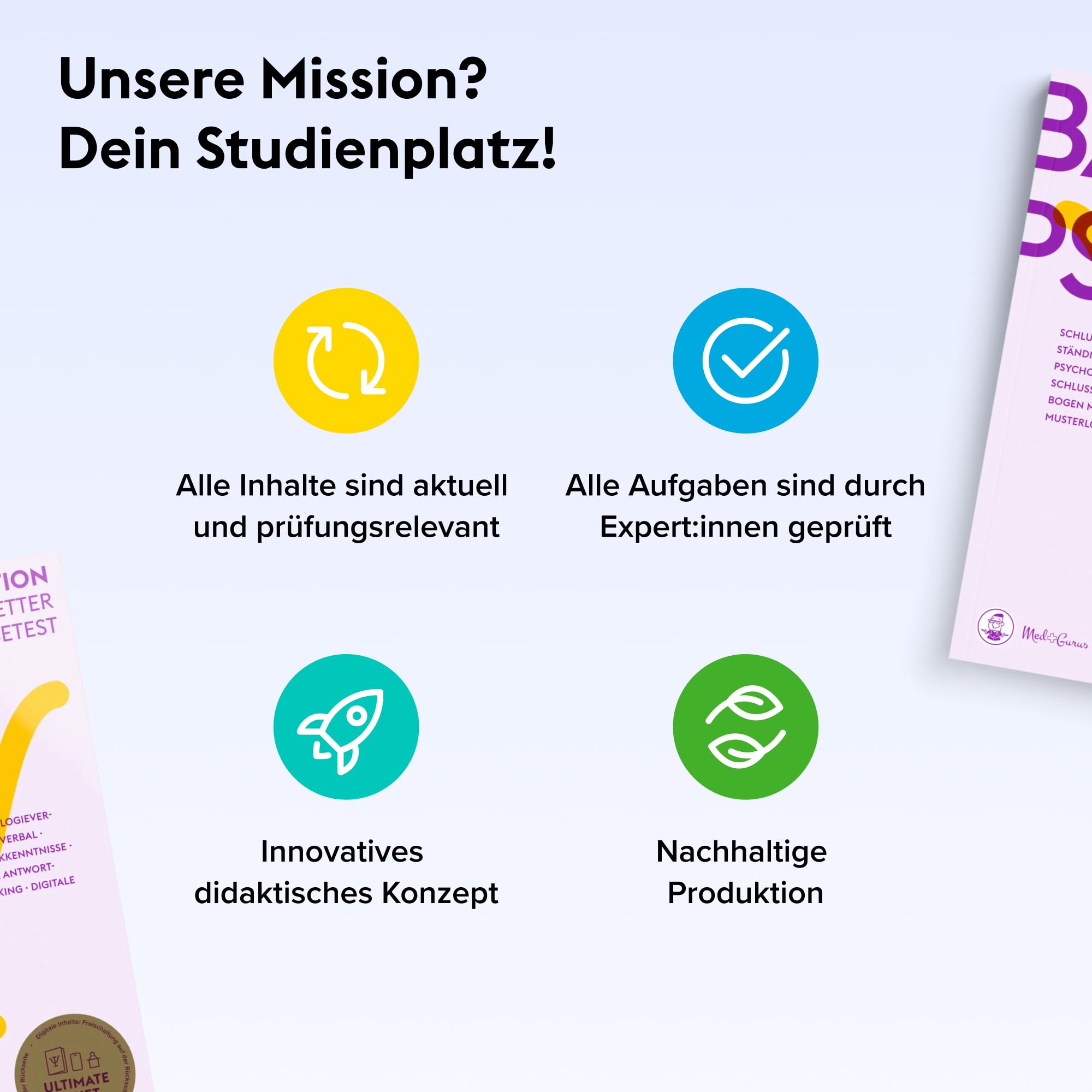 MedGurus - BaPsy-DGPs Vorbereitung - Pro Paket – Simulationsbuch & E-Learning mit über 1.250 Übungsaufgaben - zur Vorbereitung auf den Studieneignungstest Psychologie