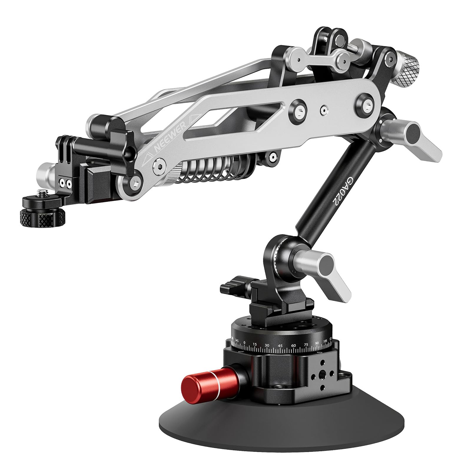 NEEWER 油圧ブームアーム 真空吸盤式付き アクションカメラ用 吸盤カーマウント クイックリリースNATOレール/360°パンベース付き ブレー Amazon.co.jp: NEEWER 油圧ブームアーム 真空吸盤式付き アクション