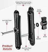 Vista 6 de Brazo de doble enchufe de bola de 1 pulgada, brazo largo de aleación de aluminio de 5.9 pulgadas, compatible con soportes RAM tamaño B componentes