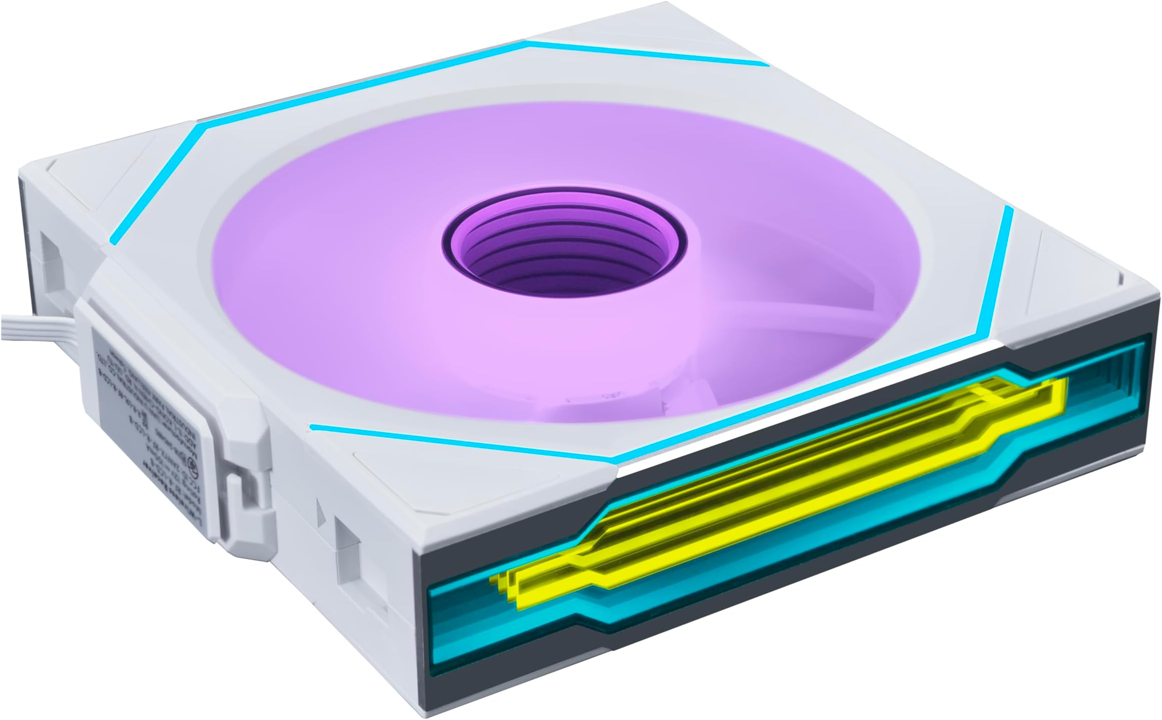 UNI Fan SL-Infinity Wireless - 120 - Single Pack (Reverse Blade) - 2.4 GHz Wireless Signal ARGB Fan Control - Double Infinity Mirror - Controller NOT Included & Required - White (12RSLIN1W1W)