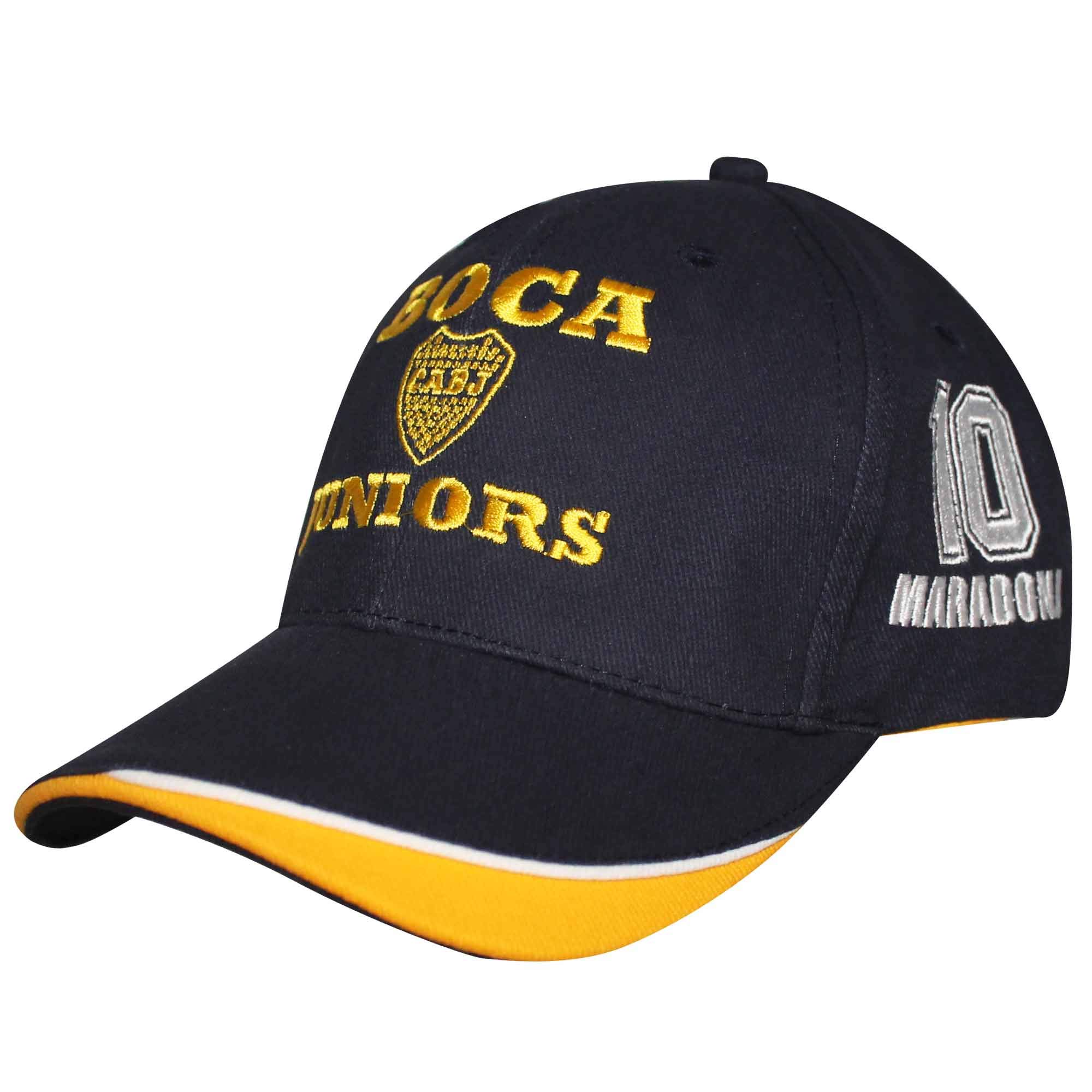 Cabj Boca Juniors Men's Multicoloured Boca Juniors Cabj Official Crest & Diego Maradona Baseball Cap (100% Cotton & Adjustable)