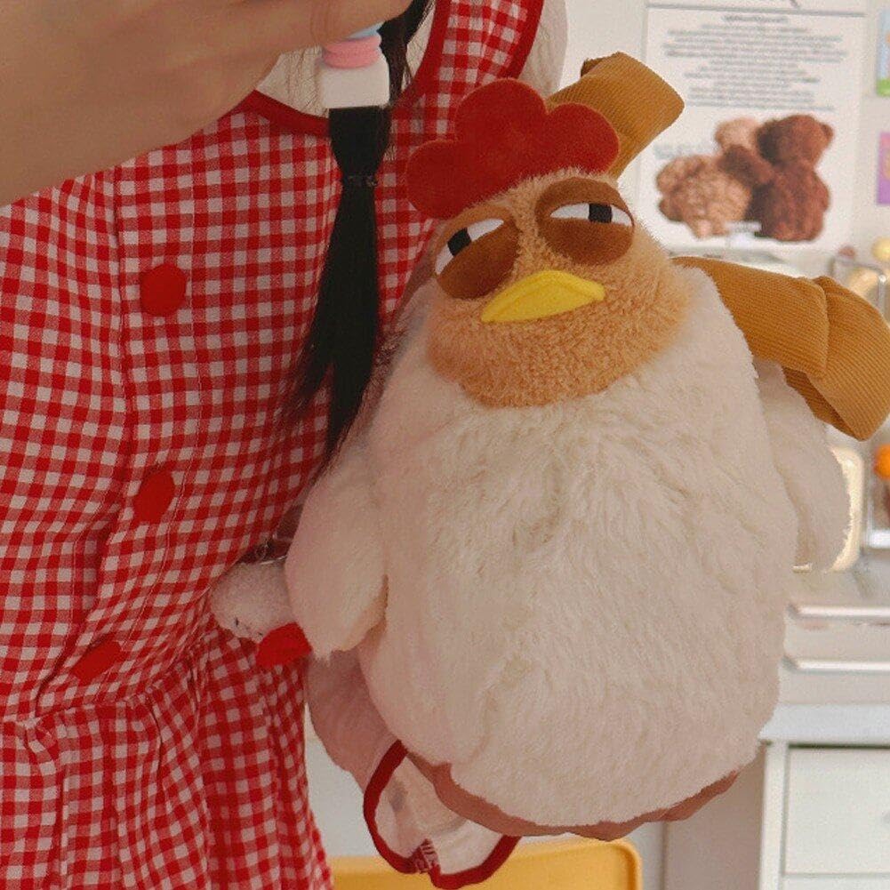 Lacosu Kosmetiktasche Mit Huhn-Motiv – Süße Henne Mit Spruch "Just A Girl Who Loves Chickens", 19,1x25,4 Cm