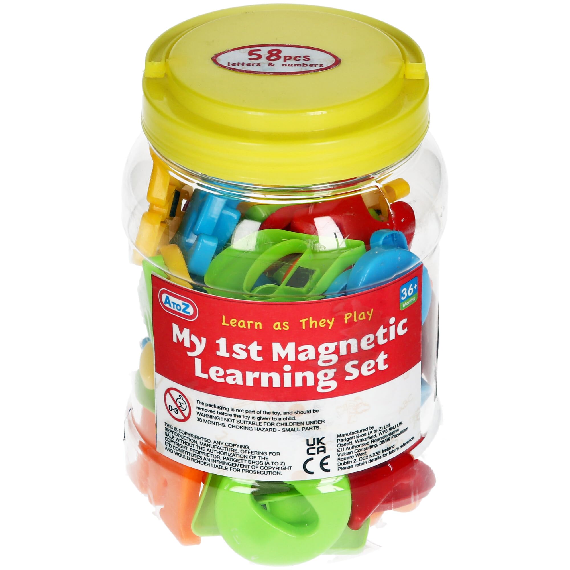 A to Z My 1st Magnetic Learning Set, 58 Letters and Numbers, Educational Toy for Children 36+ Months, Multicolor - Image 2