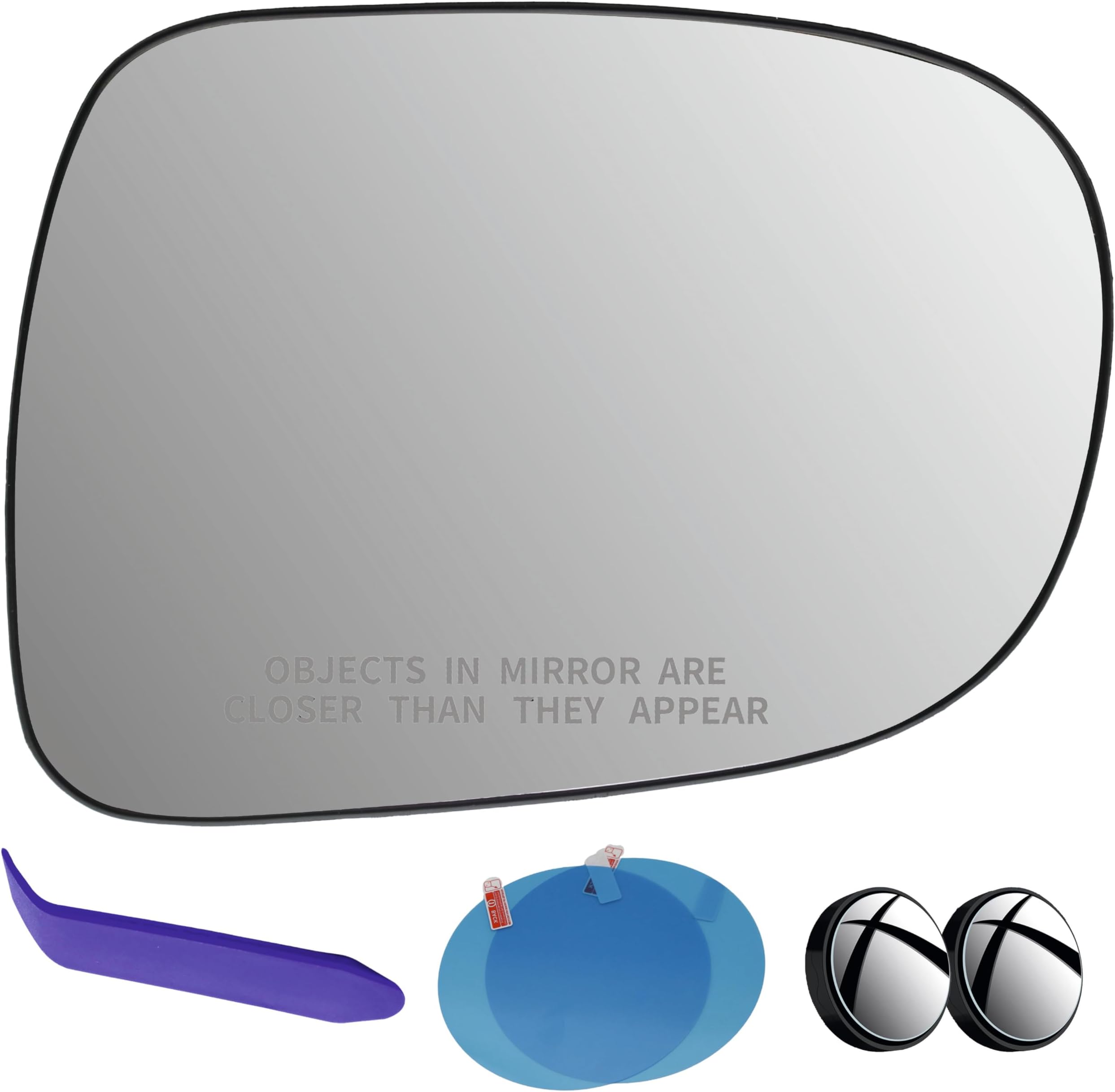 EAP Passenger Side Mirror Glass Compatible with Lexus ES350 2007-2009, IS250 IS350 2006-2008, Heated Without Auto Dimming