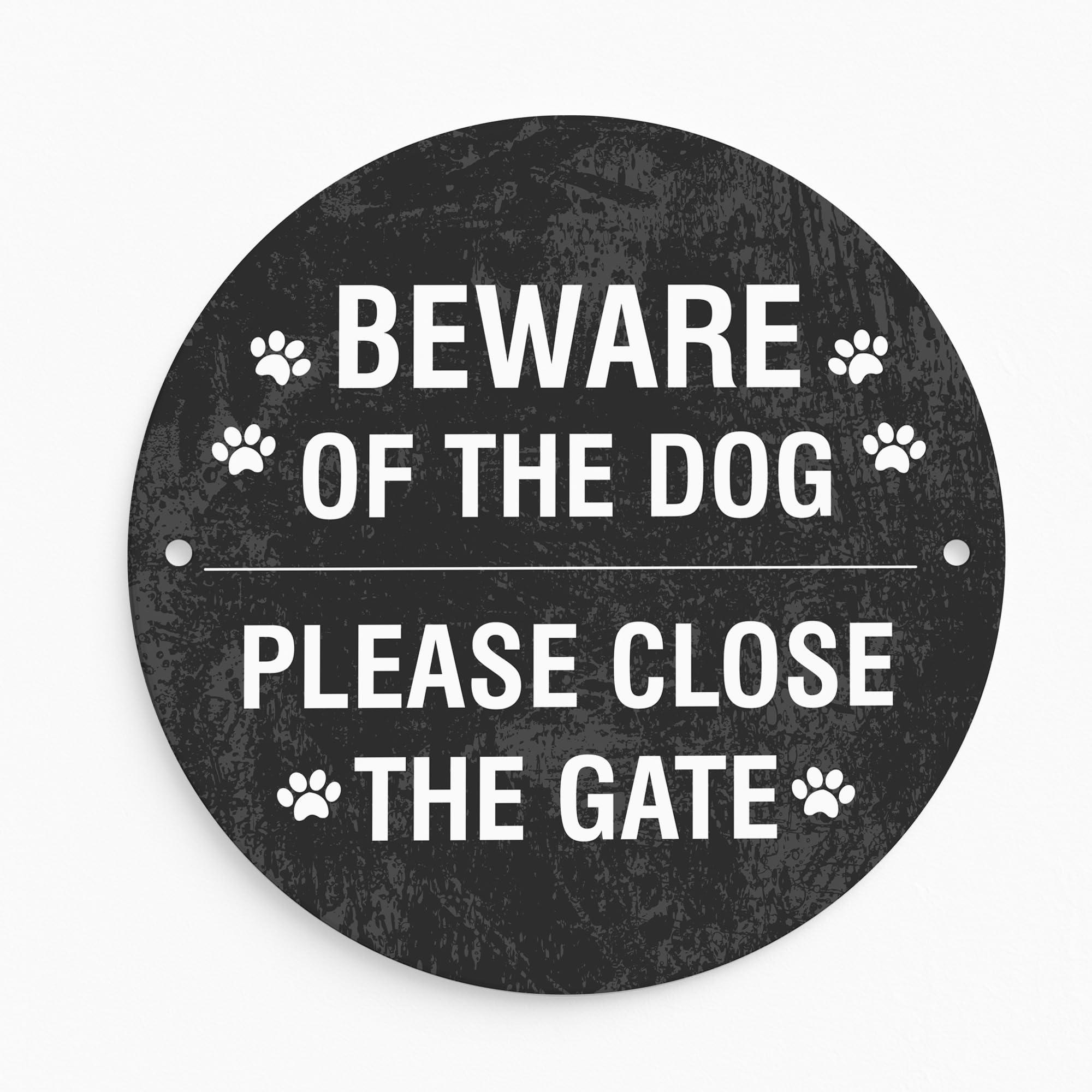 Red Ocean Beware of the Dog Sign Please Close The Gate Acrylic Sign Beware For Fence Gate Dog Warning For Outdoor Shed Wall Plaque