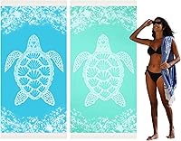 Vista 31 de Toalla de playa turca de secado rápido absorbente de algodón ligera y delgada para baño, piscina, natación, toallas extra grandes de gran