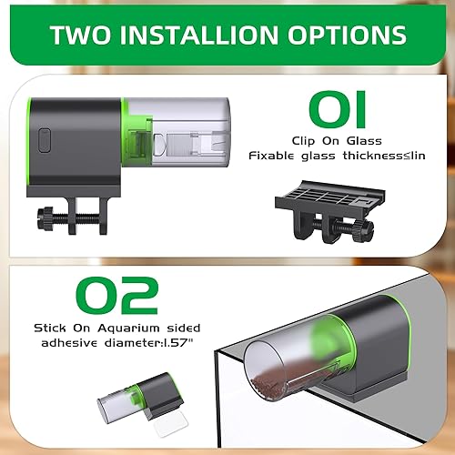 Miniatura 39 de FREESEA Alimentador automático de peces para acuario: dispensador automático de alimentos para peces con temporizador para tanques pequeños Betta