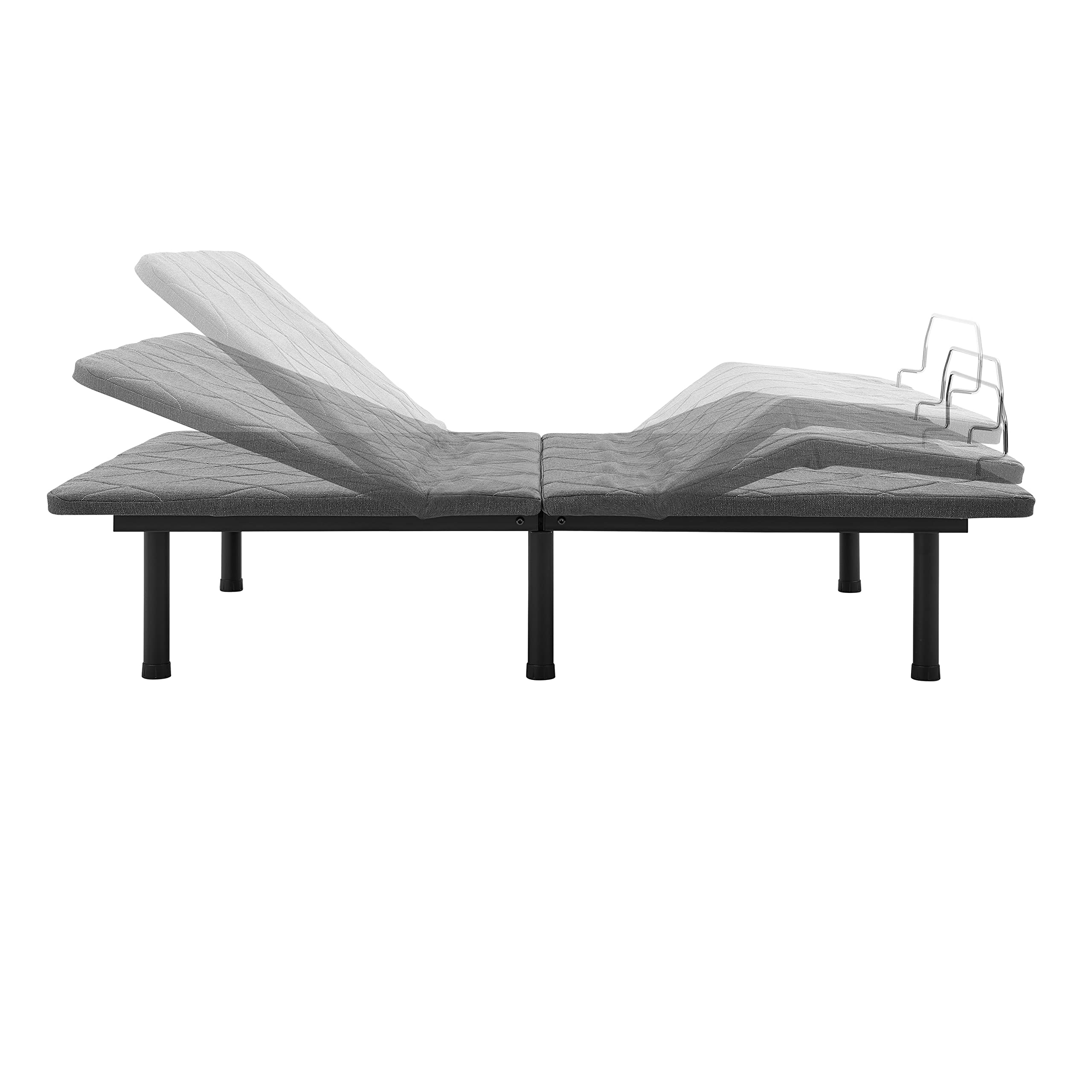 Amazon Basics Adjustable Bed Base with Head and Foot Incline, Remote Control - Twin XL