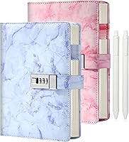 Vista 11 de CAGIE Diario con candado para niñas, kit de diario rayado rellenable A5 con contraseña y candado, lindos regalos de Navidad y cumpleaños para niñas