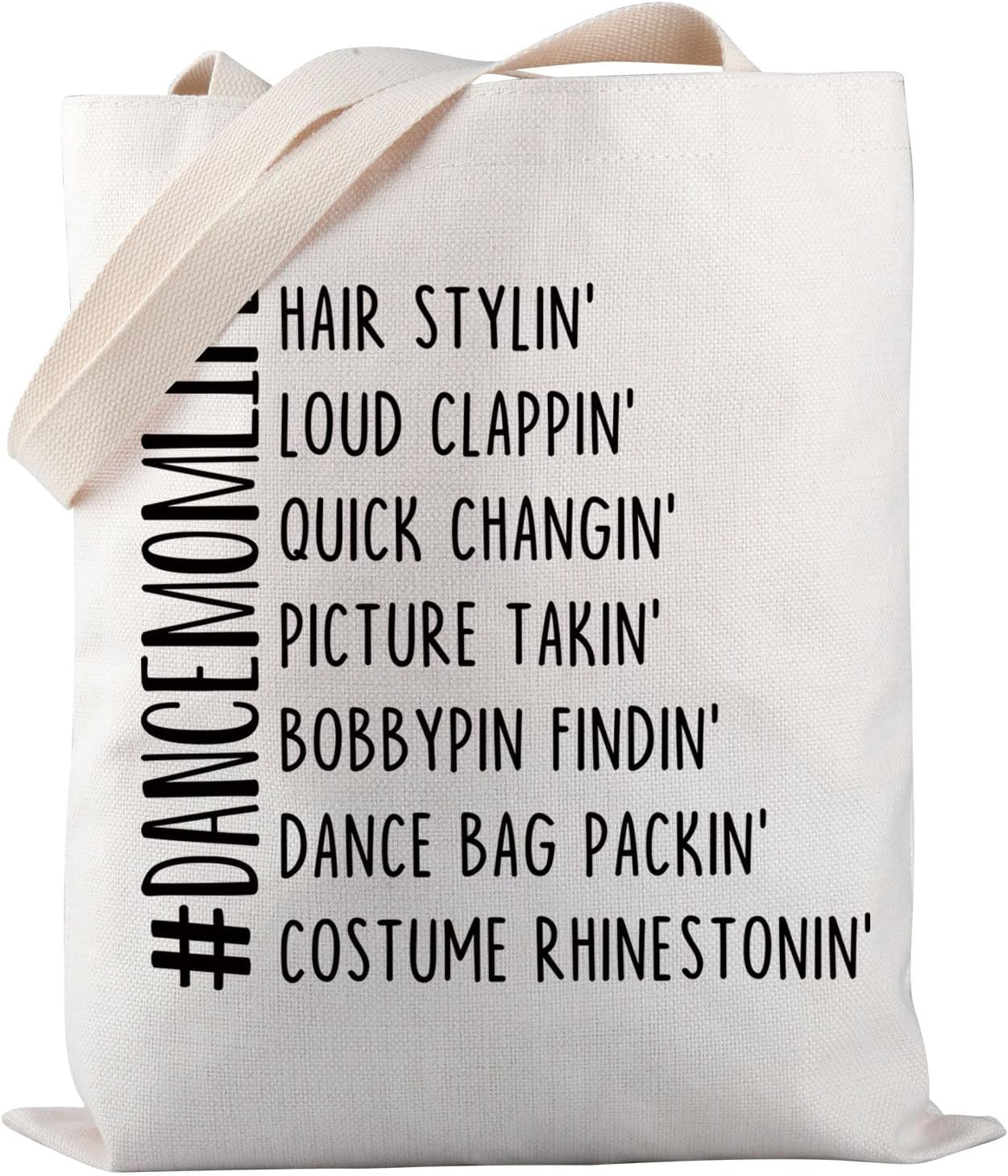 PWHAOO Dance Competition Merchandise Dance Mom Life Tote Bag Dance Moms Club Gift Mother's Day Gift