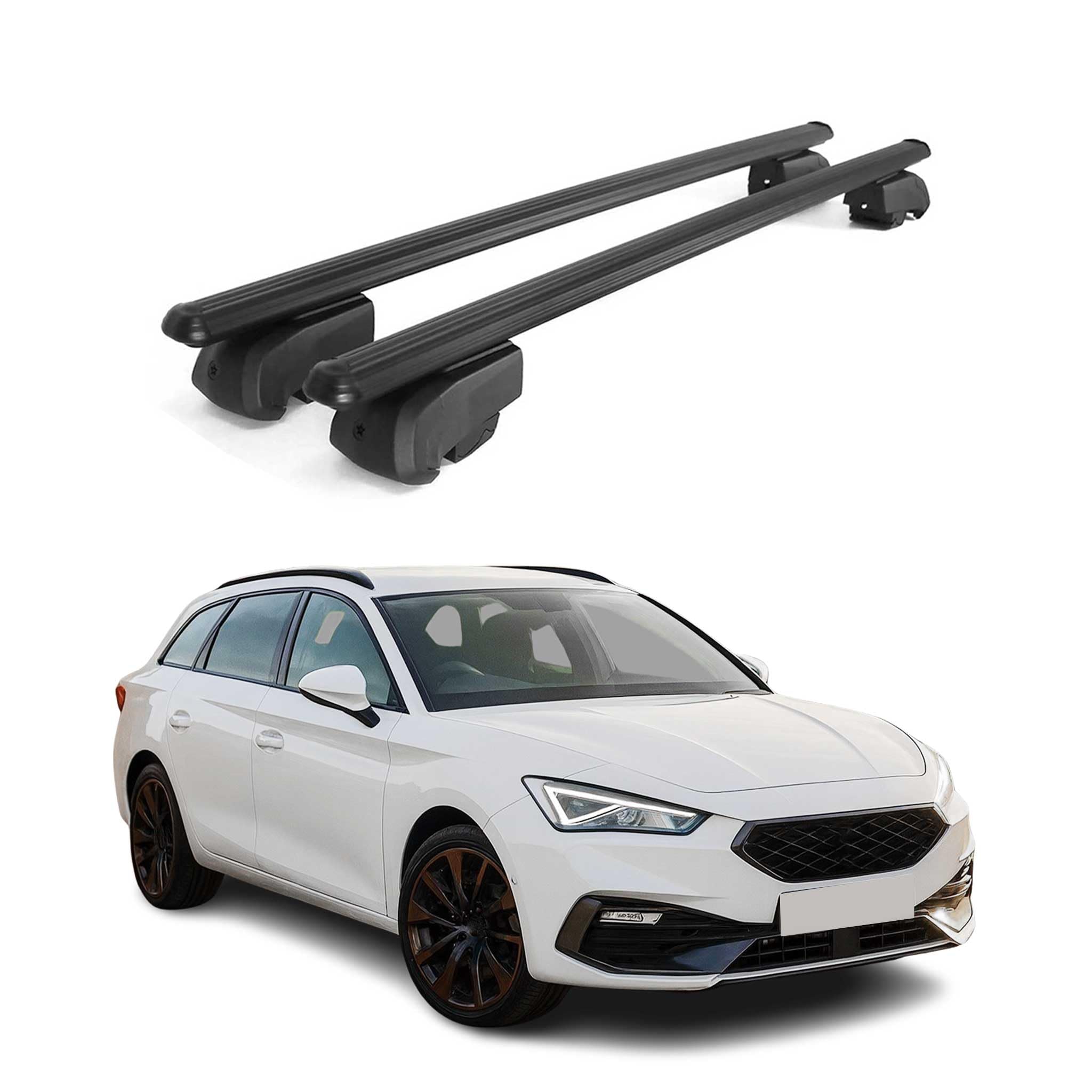Barras de techo Cupra Leon Sportstourer OMAC de aluminio 8