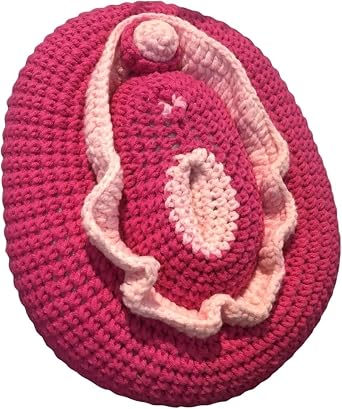 Knitted Vulva Model, Female Genital Model, Props Training Physiology Organ Models, Gynecological Manikin Teaching Aids, for Medical Science Education StudyB