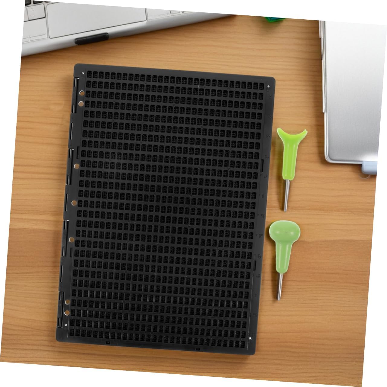 1Set Rows with Integrated Braille Stylus Durable Learning Tool for School and Home Use for Braille Practice and Documentation