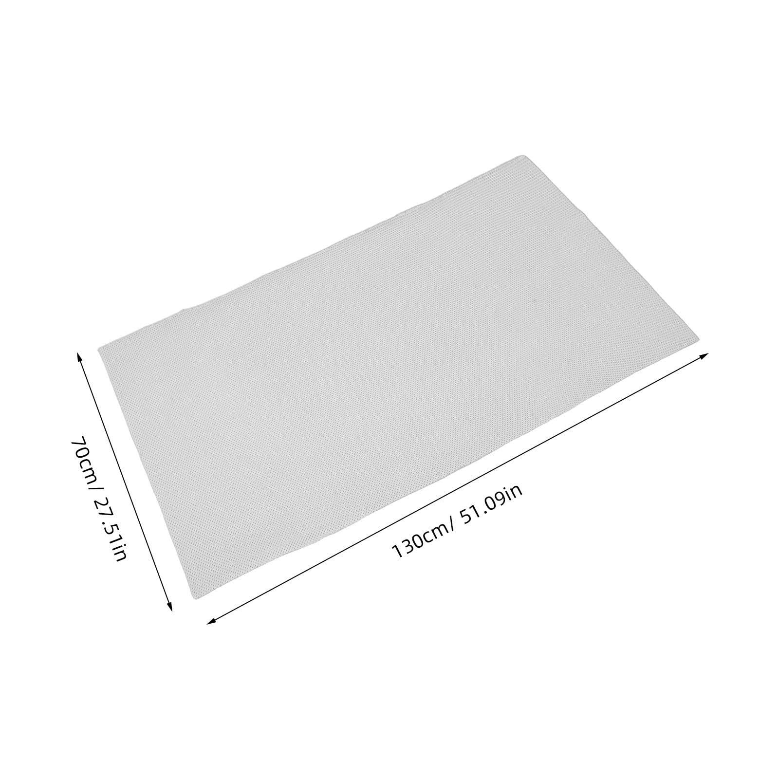 SHINEOFI Almohadilla para Tabla de Planchar de Esponja White Agujeros, Resistente al Agua, Tamaño 130x70 Cm y Grosor de 1 Cm para Planchado