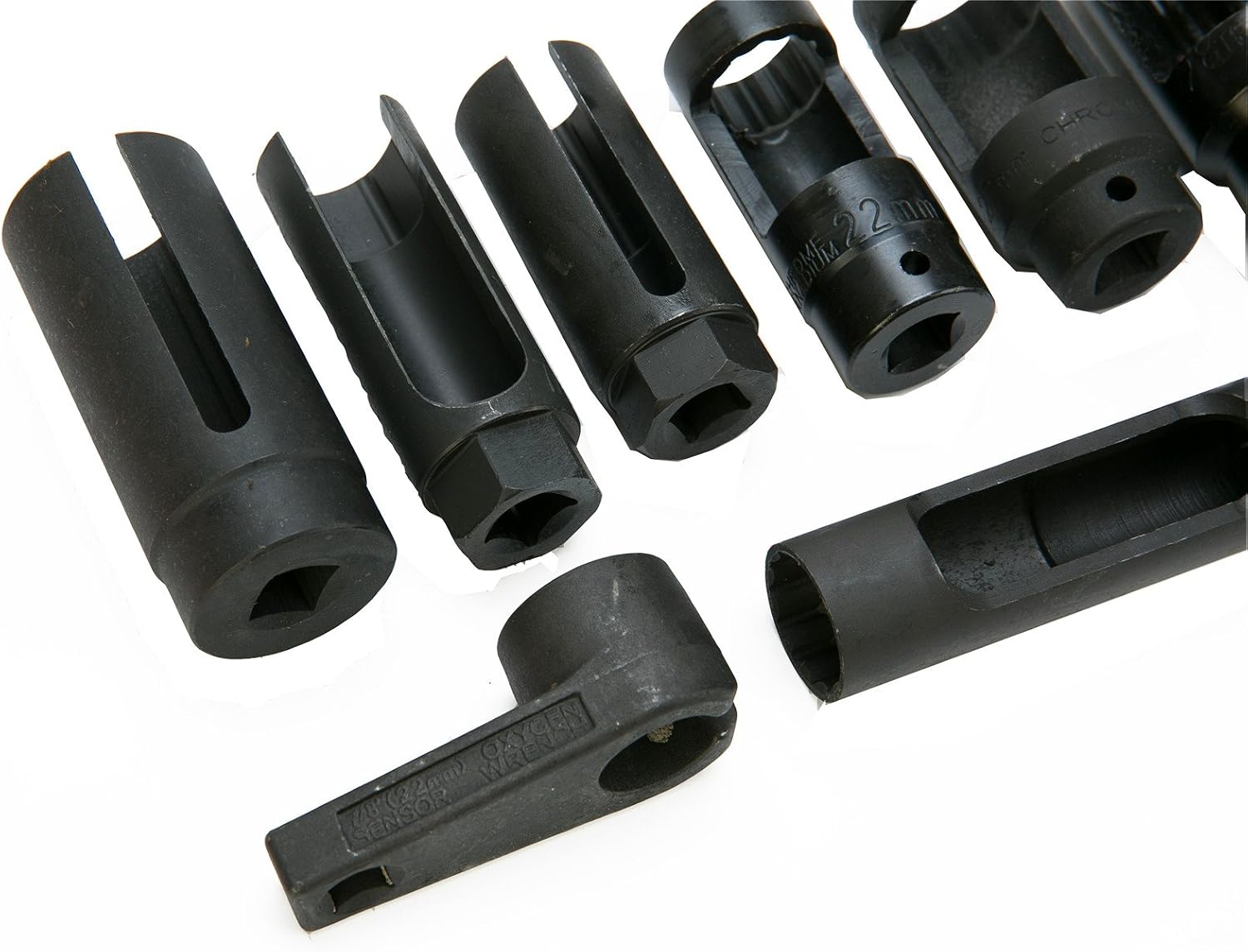 8MILELAKE 10pcs Oxygen Sensor Socket Set Sensor Oil Pressure Sending Unit Socket Set