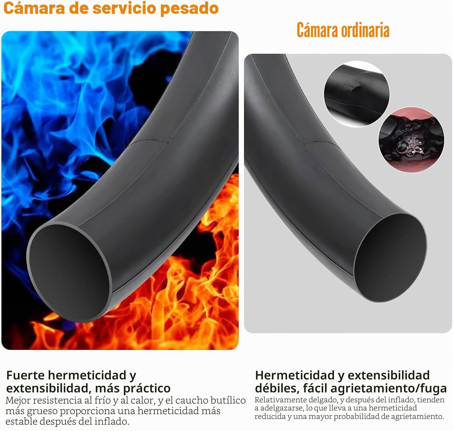 YunSCM 6-PCS 18/32-622 Engrosar cámaras de Aire 700x18C 700x20C 700x23C 700x25C 700x28C 700x30C 700x32C FV60mm Presta Valve Kompatible 28 Pulgadas cámaras de Aire 28x0.90 28x1.00 28x1.10 28x1.25