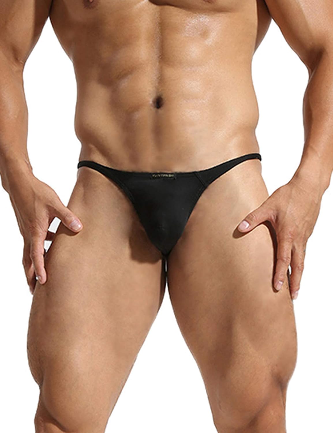 Mens T-Back Thongs Sexy Low Rise G-String Briefs Bulge Pouch Underwear - Image 2
