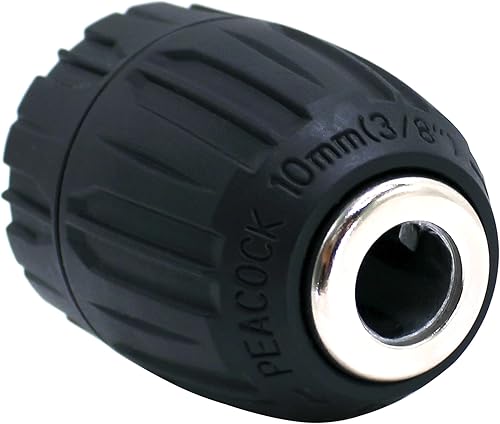 Miniatura 7 de HFS (R) Portabrocas sin llave Taladros de 38 pulgadas con eje de montaje de rosca 24 UNF