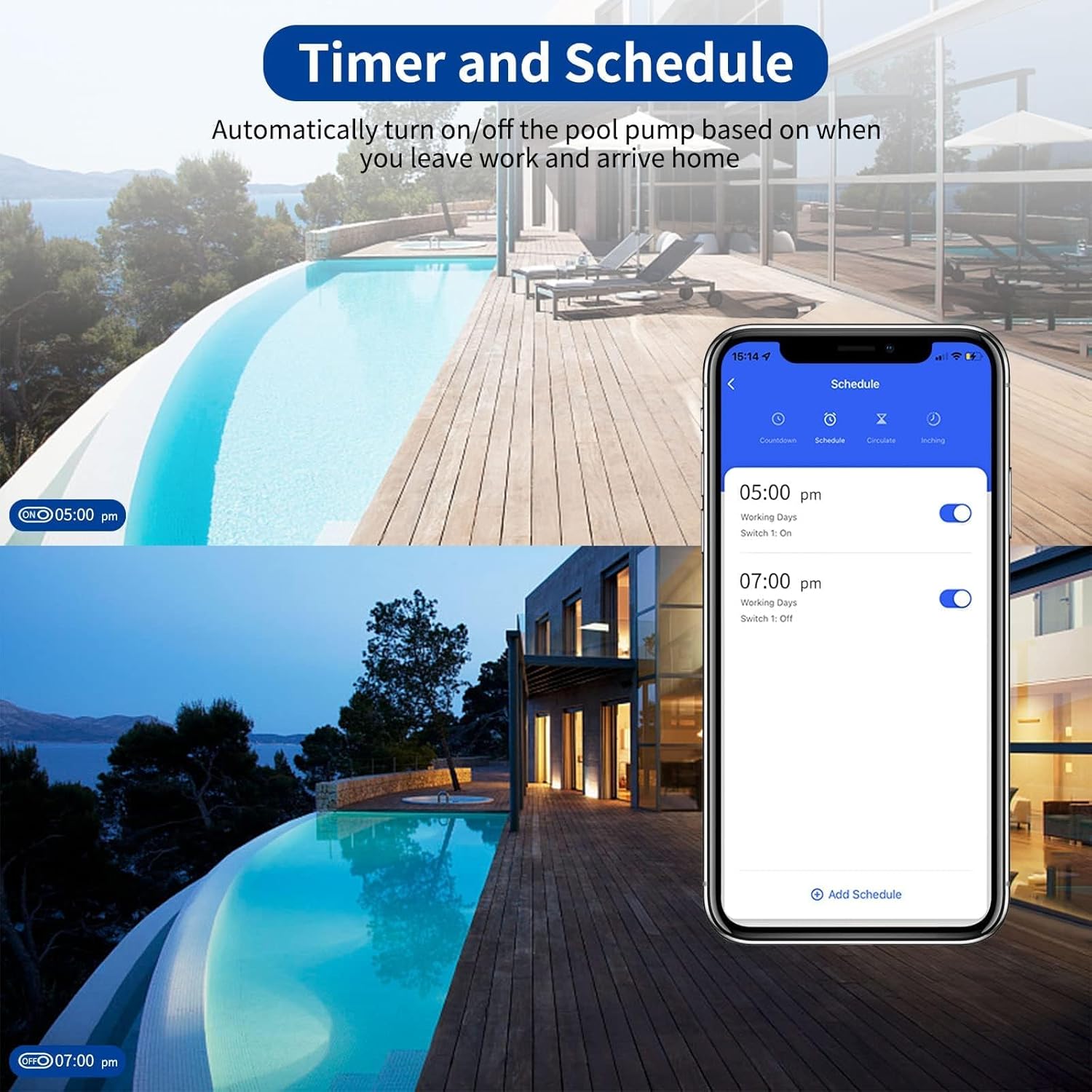 40 Amp Smart Water Heater Switch,8000W, 100/240V, Wi-Fi Compatible with Alexa and Google Home, White