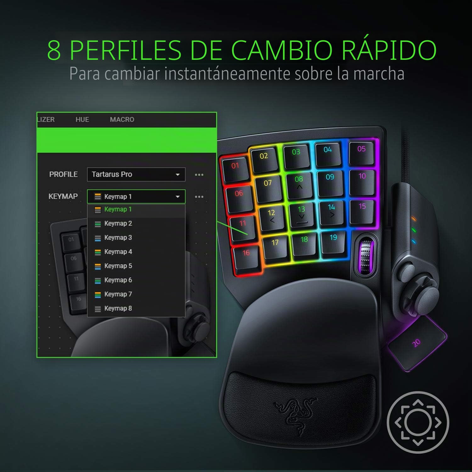 Razer Tartarus Pro - Teclado para Videojuegos