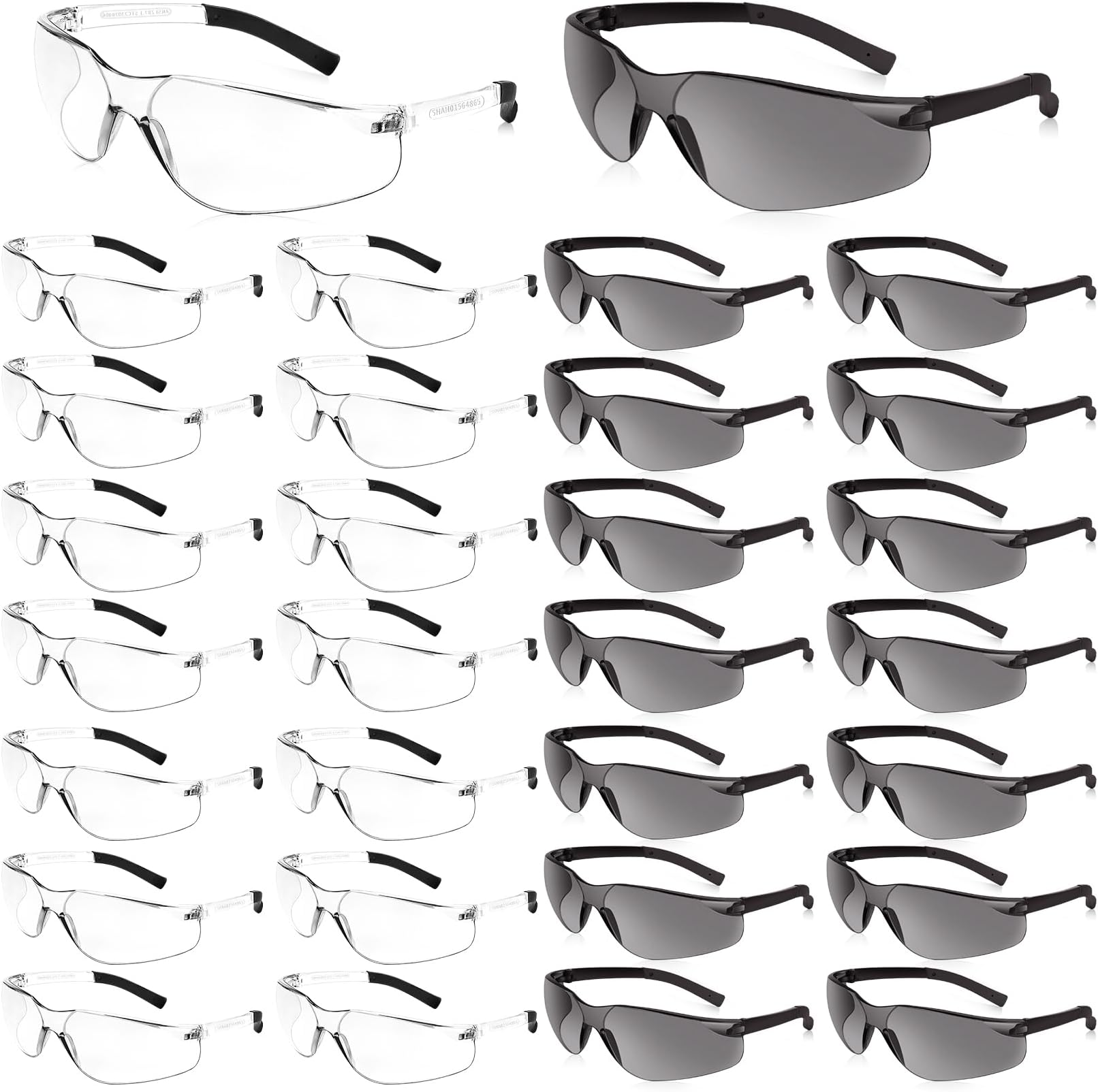Salfboy Safety Glasses for Men Women ANSI Z87.1 Safety Glasses Bulk Protective Eyewear Scratch-Resistant