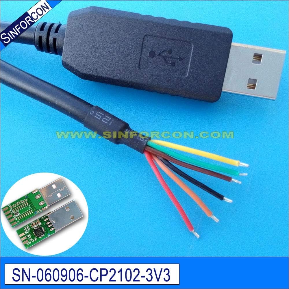 Connectors USB TTL Cable DIY cp2102 uart TTL 3.3v Adapter Wire end
