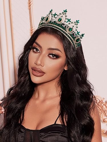 Miniatura 2 de SWEETV - Corona de reina para mujer, tiara nupcial para novias, tiara de princesa, diadema de quinceañera para concursos de belleza