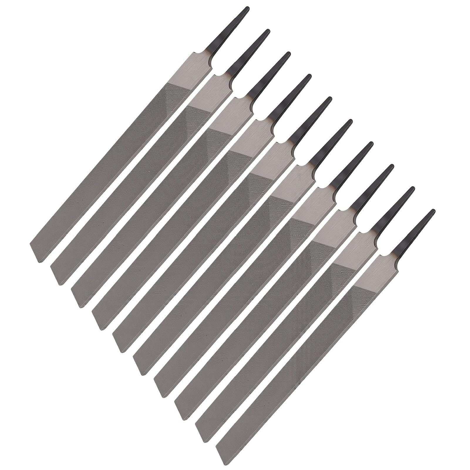 ViaGasaFamido Desbarbado de Metal con Lima Plana de Acero con Alto Contenido de Carbono de 10 Pulgadas (Bien 10PCS)