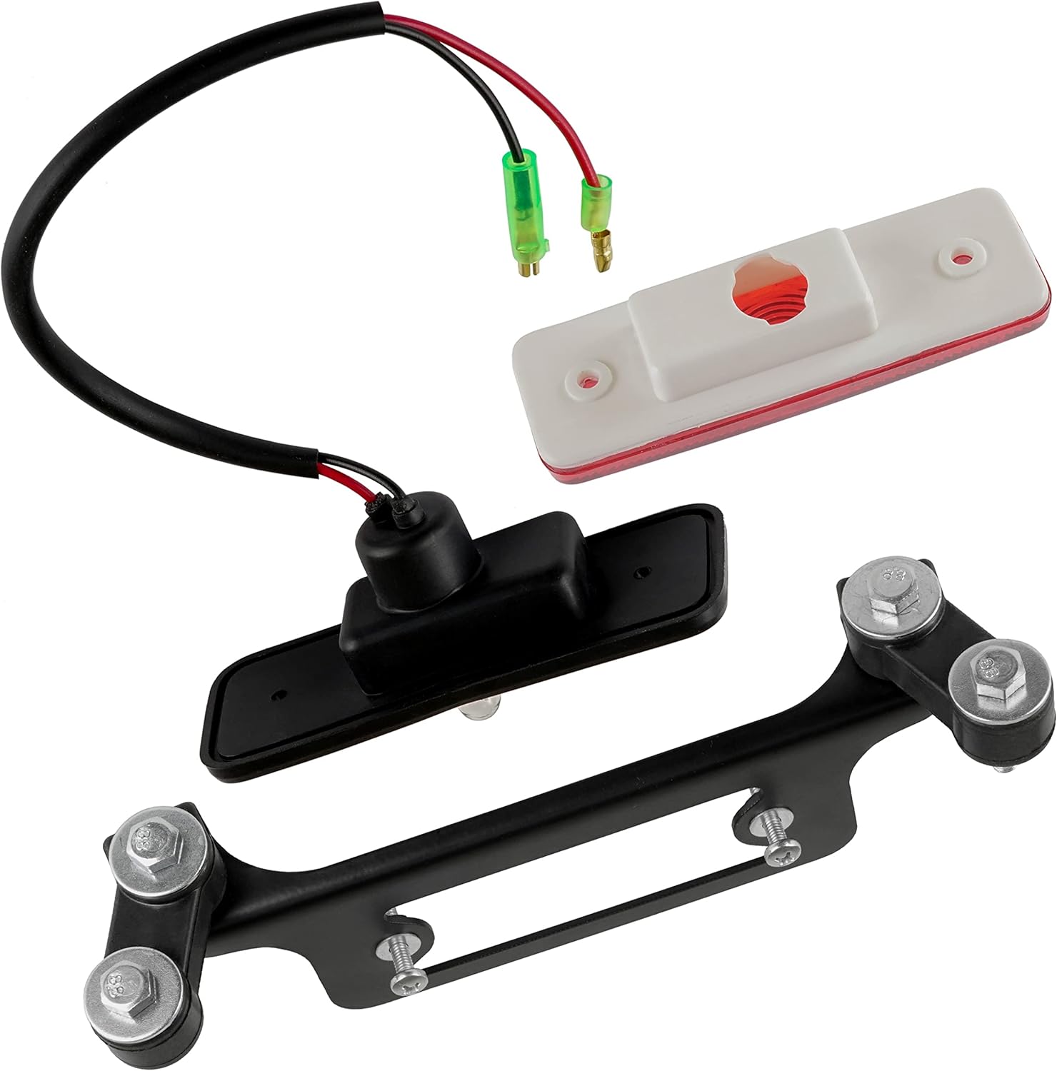 Caltric Complete Tail Light with Mounting Bracket and Hardware Compatible with Yamaha Blaster YFS200U 1988-2001