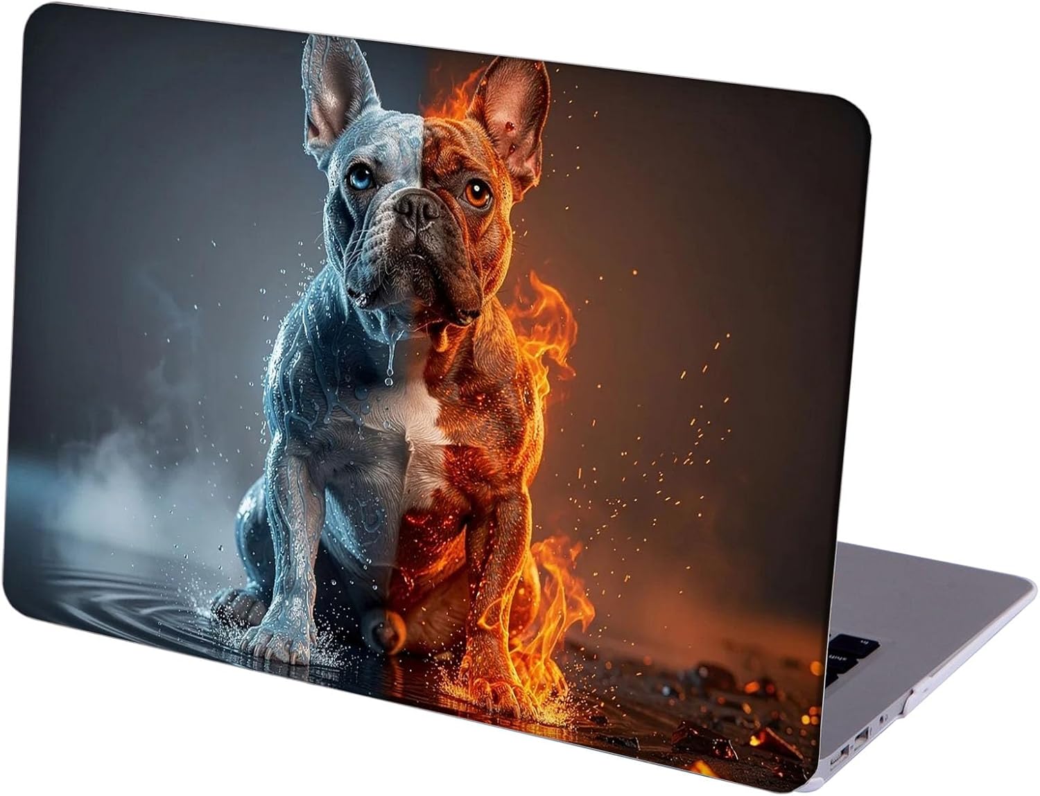Compatible with MacBook Neo 13-inch, Hard Shell Case with Keyboard Cover and Screen Protector (A3404 A18 Pro chip, 2026 Release) - French Bulldogs MC22337