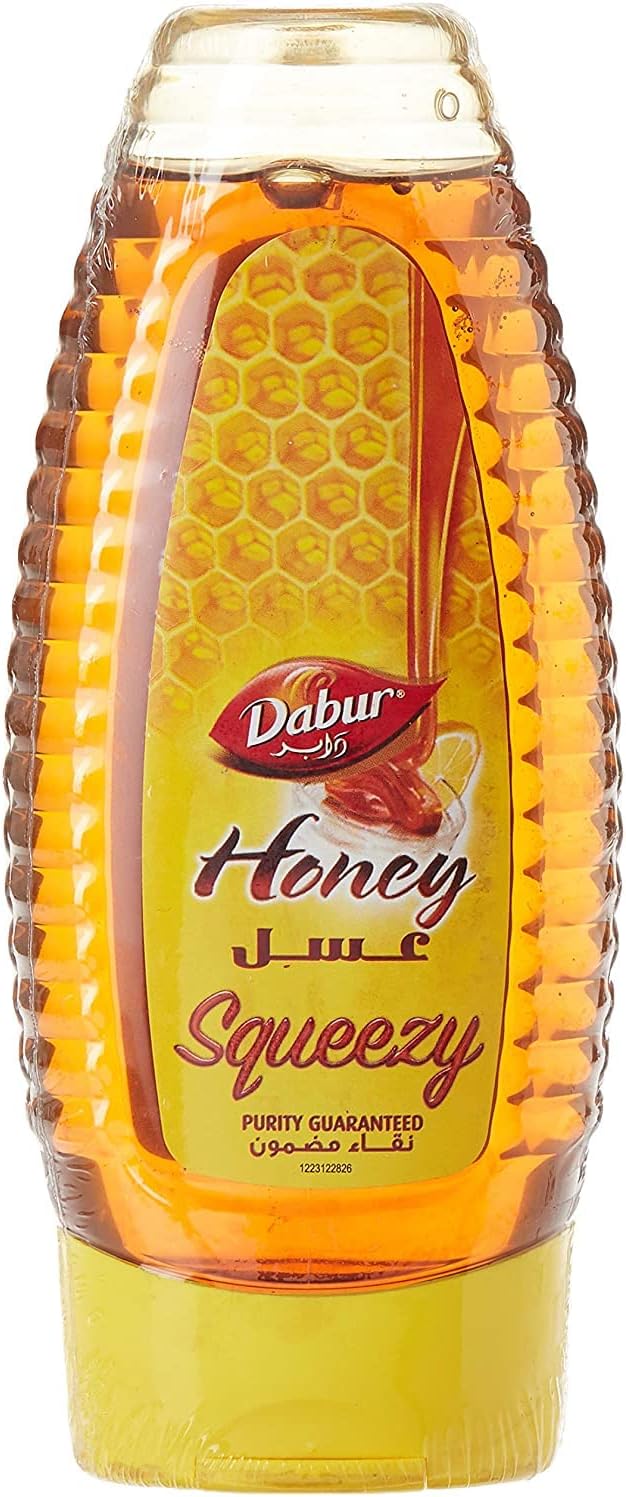 Dabur Honey Squeezy 400G, 100% Pure & Natural, Easy-To-USe Squeeze Bottle
