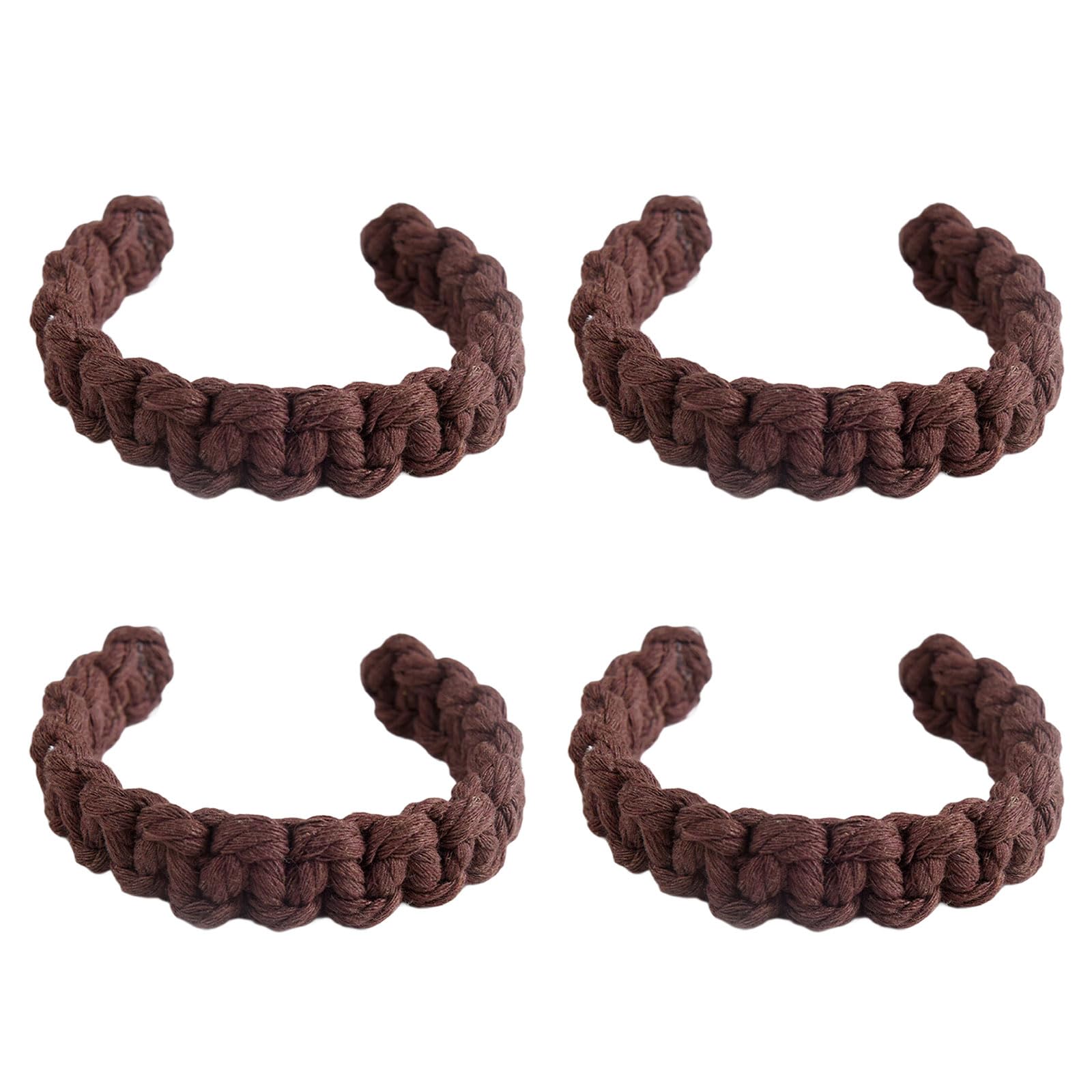 Tsophreniq 4pc Rustics Jutes Rope Curtain Tiebacks Enhances Space with Natural Aesthetic and Durability Holders Accessories Tiebacks